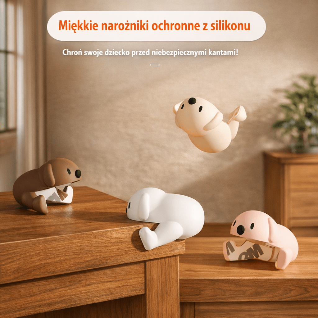 Zestaw Ochronnych Narożników 4 sztuki Tuptuś - Tuptuśfirst step